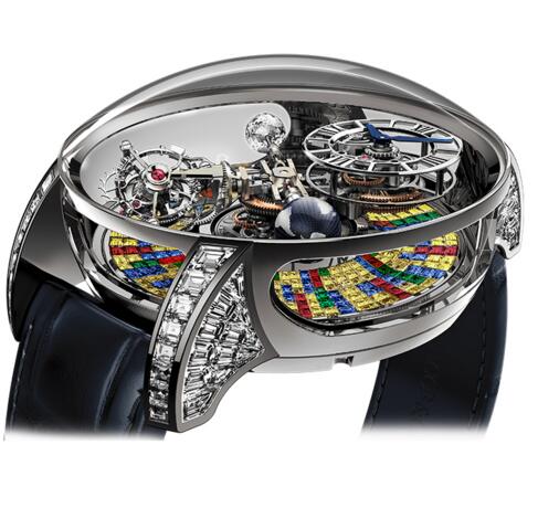(image for) Jacob & Co ASTRONOMIA TOURBILLON RANGE BAGUETTE ARLEQUINO AT.800.30.BD.UB.A Replica watch